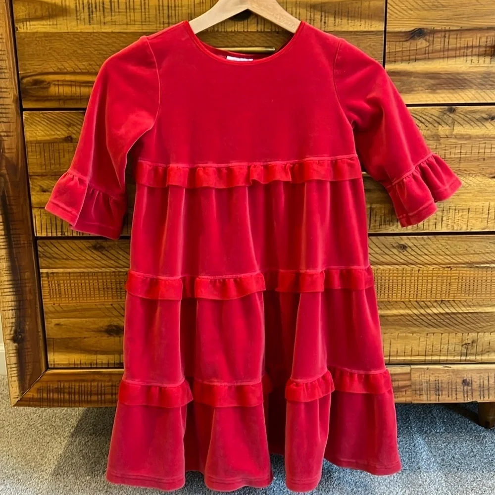 Hanna Andersson Girl’s Twirl Velour Dress